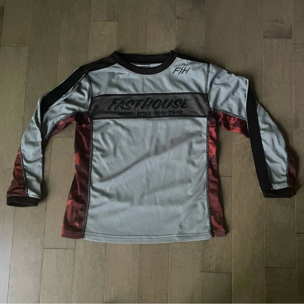 Kids Long Sleeve Shirt - Fasthouse YL FH Bike long sleeve L